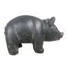 Product image 5 of the product “Sitting pig, 28 cm Length | Cast stone, handcrafted & coloured ”